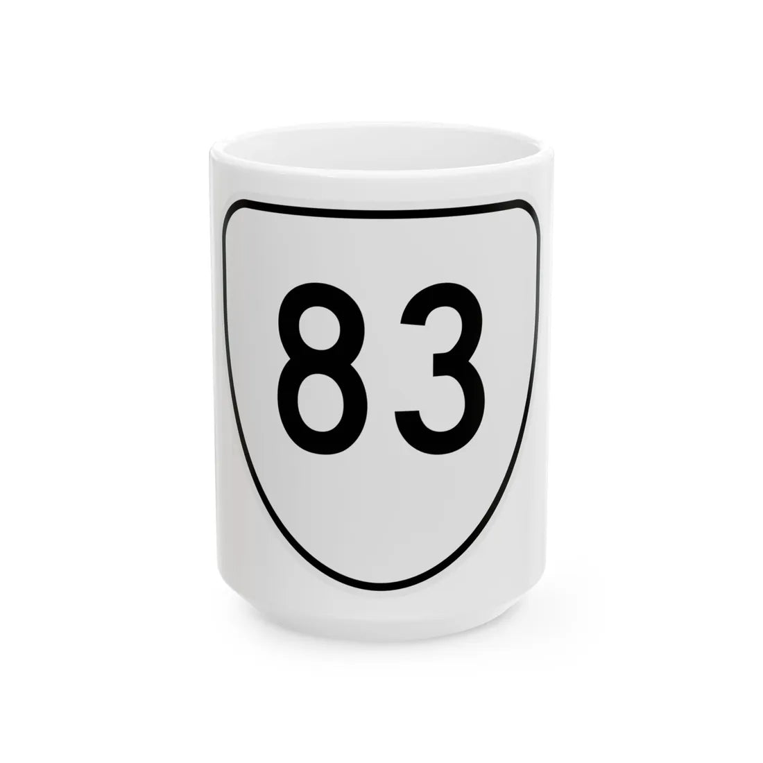 Virginia 83 1956 (Virginia) (Road Sign) White Coffee Mug 15oz - Go Mug Yourself