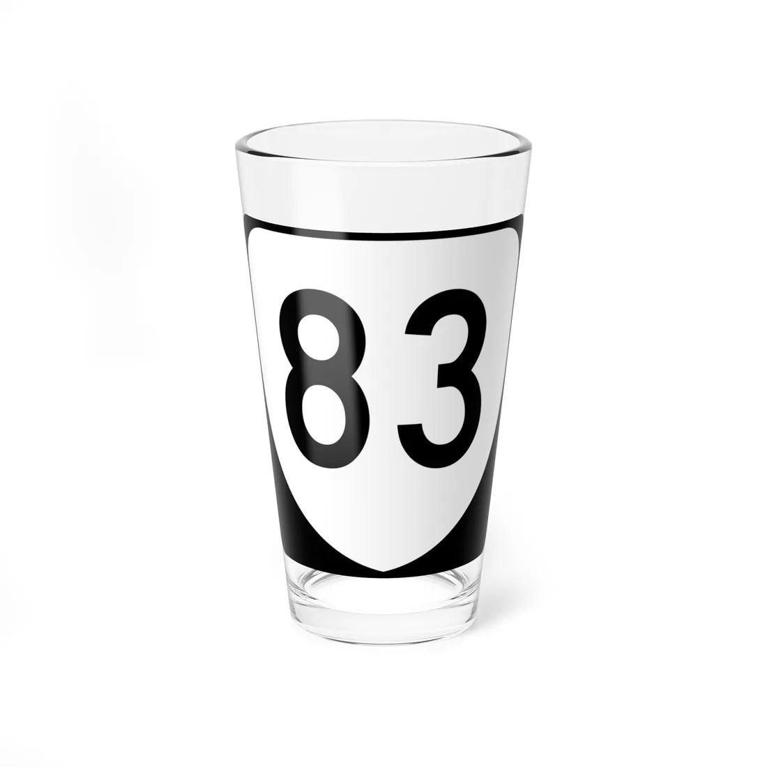 Virginia 83 (Virginia) (Road Sign) Pint Glss 16oz 16oz - Go Mug Yourself