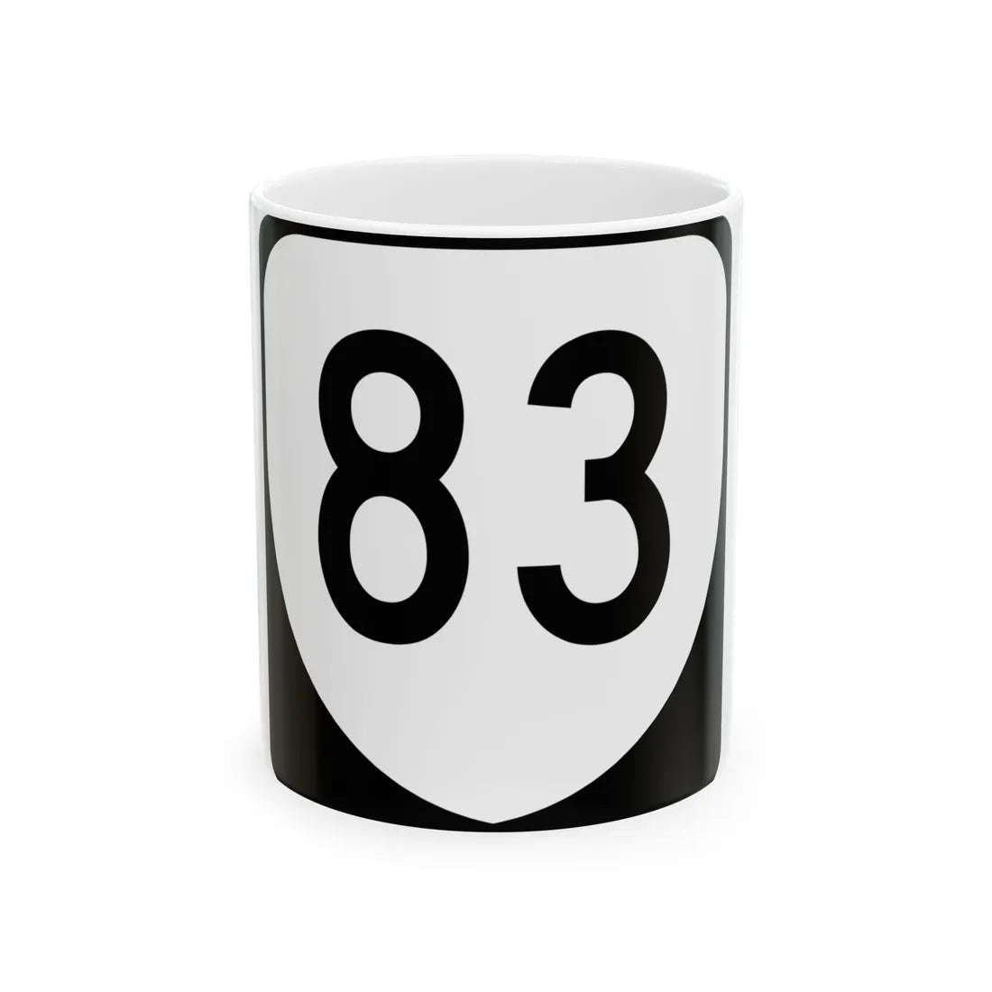 Virginia 83 (Virginia) (Road Sign) White Coffee Mug 11oz - Go Mug Yourself