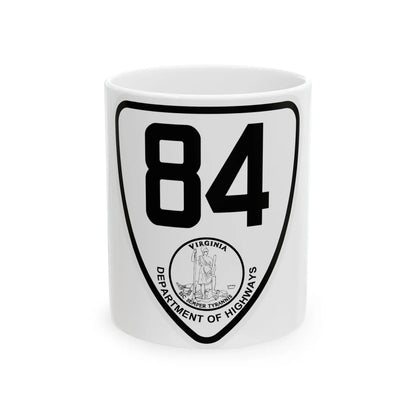 Virginia 84 1924 (Virginia) (Road Sign) White Coffee Mug 11oz - Go Mug Yourself