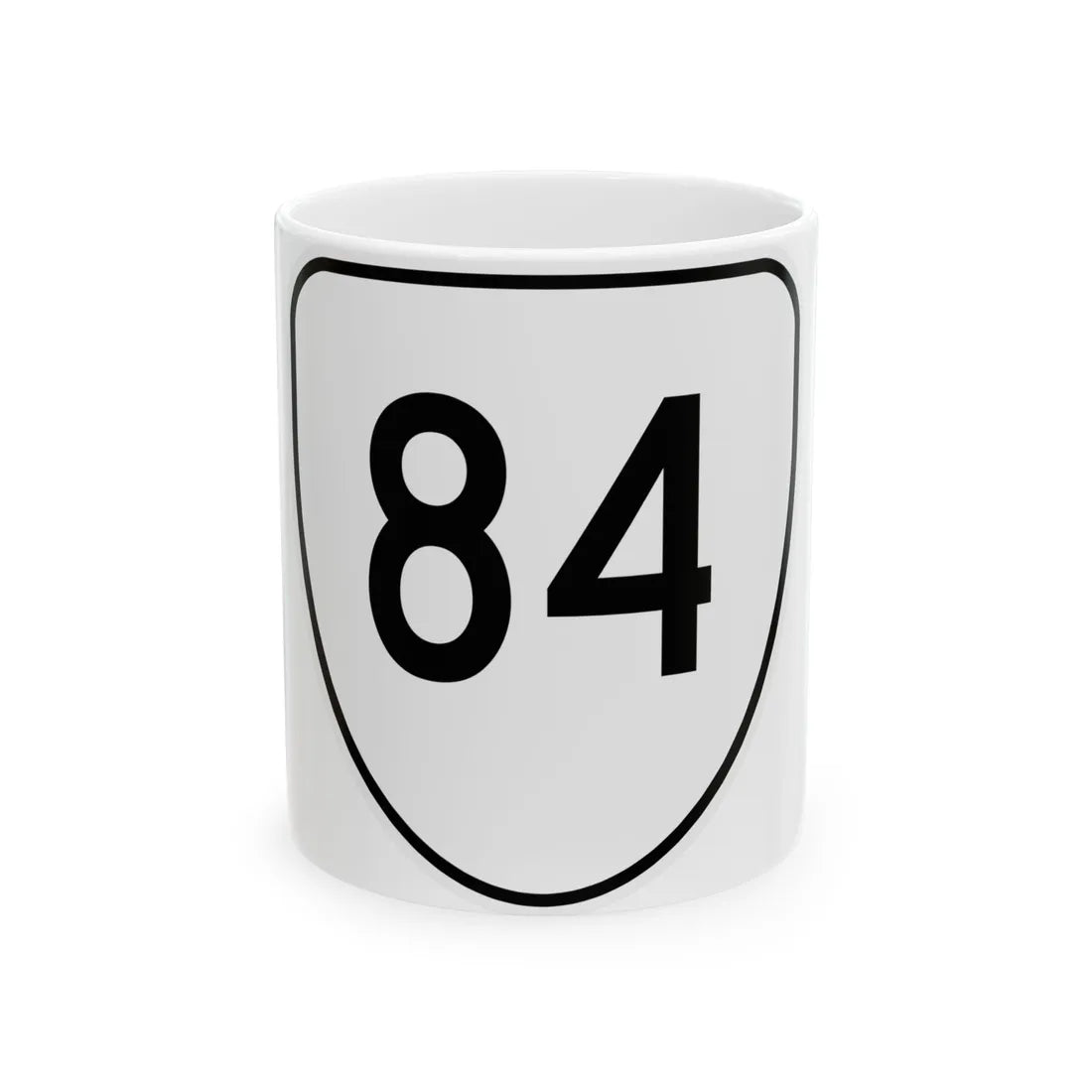 Virginia 84 1956 (Virginia) (Road Sign) White Coffee Mug 11oz - Go Mug Yourself