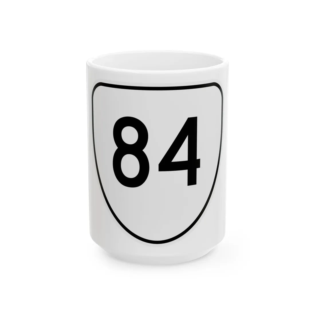 Virginia 84 1956 (Virginia) (Road Sign) White Coffee Mug 15oz - Go Mug Yourself