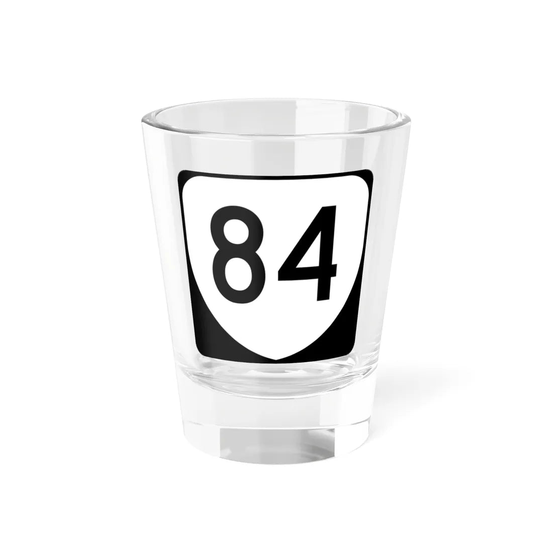 Virginia 84 (Virginia) (Road Sign) Shot Glass 1.5oz 1.5oz - Go Mug Yourself