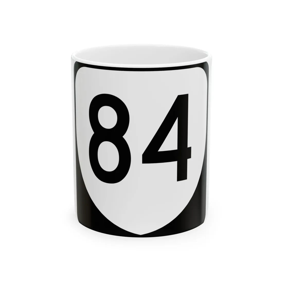 Virginia 84 (Virginia) (Road Sign) White Coffee Mug 11oz - Go Mug Yourself