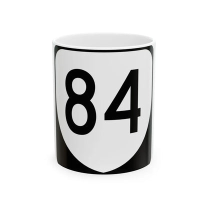 Virginia 84 (Virginia) (Road Sign) White Coffee Mug 11oz - Go Mug Yourself