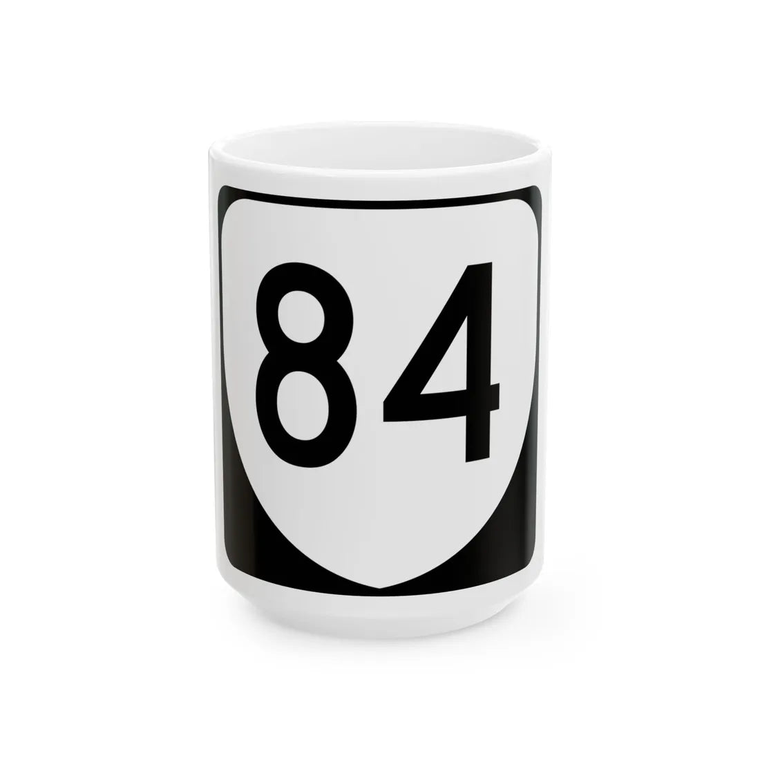 Virginia 84 (Virginia) (Road Sign) White Coffee Mug 15oz - Go Mug Yourself