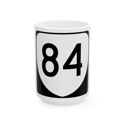 Virginia 84 (Virginia) (Road Sign) White Coffee Mug 15oz - Go Mug Yourself