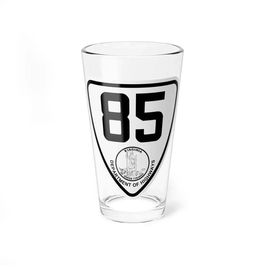 Virginia 85 1924 (Virginia) (Road Sign) Pint Glass 16oz 16oz - Go Mug Yourself