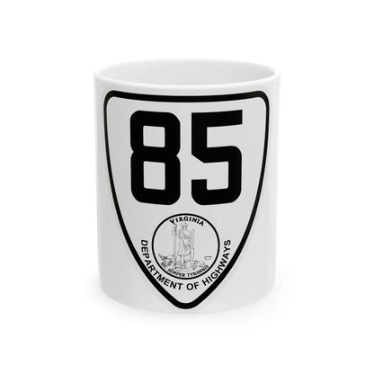 Virginia 85 1924 (Virginia) (Road Sign) White Coffee Mug 11oz - Go Mug Yourself