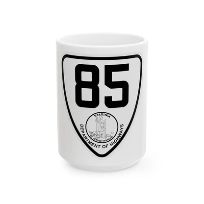 Virginia 85 1924 (Virginia) (Road Sign) White Coffee Mug 15oz - Go Mug Yourself