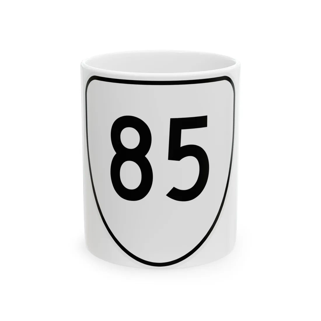 Virginia 85 1956 (Virginia) (Road Sign) White Coffee Mug 11oz - Go Mug Yourself