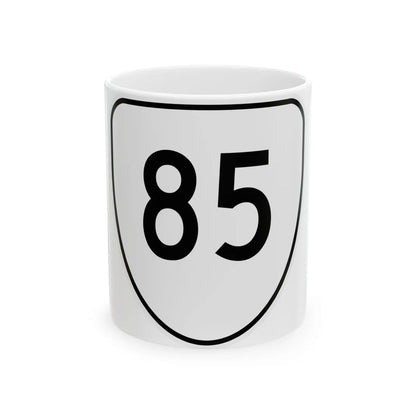 Virginia 85 1956 (Virginia) (Road Sign) White Coffee Mug 11oz - Go Mug Yourself