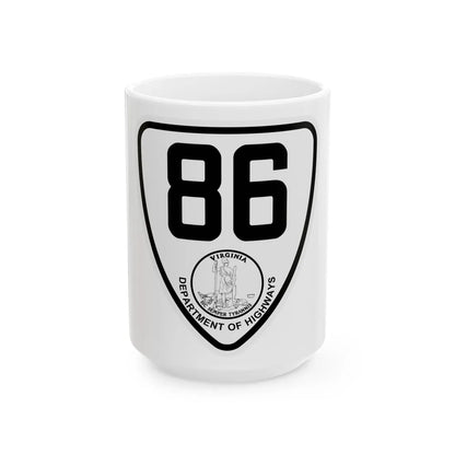 Virginia 86 1924 (Virginia) (Road Sign) White Coffee Mug 15oz - Go Mug Yourself