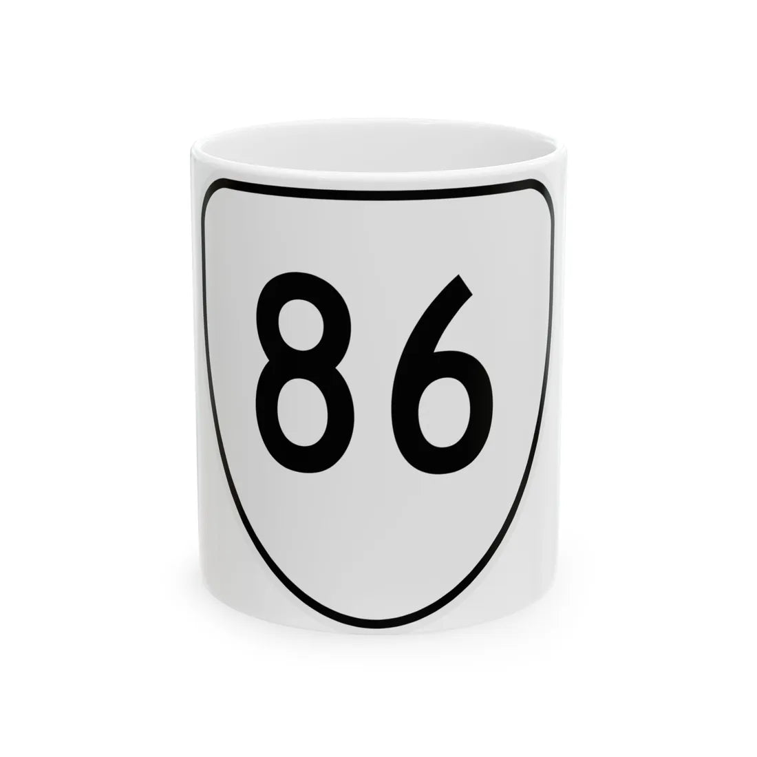 Virginia 86 1956 (Virginia) (Road Sign) White Coffee Mug 11oz - Go Mug Yourself