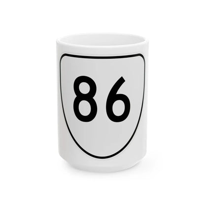Virginia 86 1956 (Virginia) (Road Sign) White Coffee Mug 15oz - Go Mug Yourself
