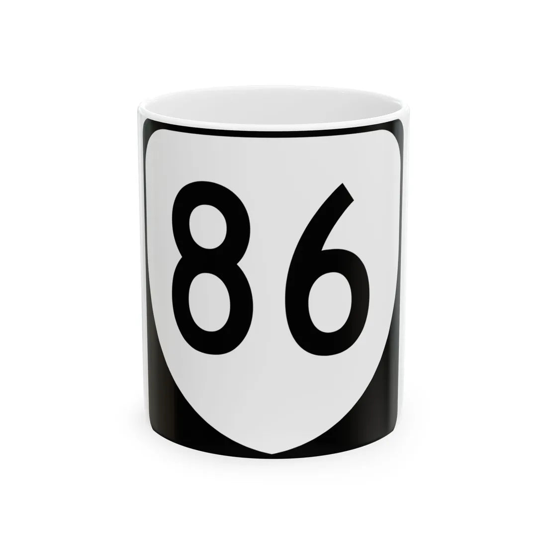 Virginia 86 (Virginia) (Road Sign) White Coffee Mug 11oz - Go Mug Yourself