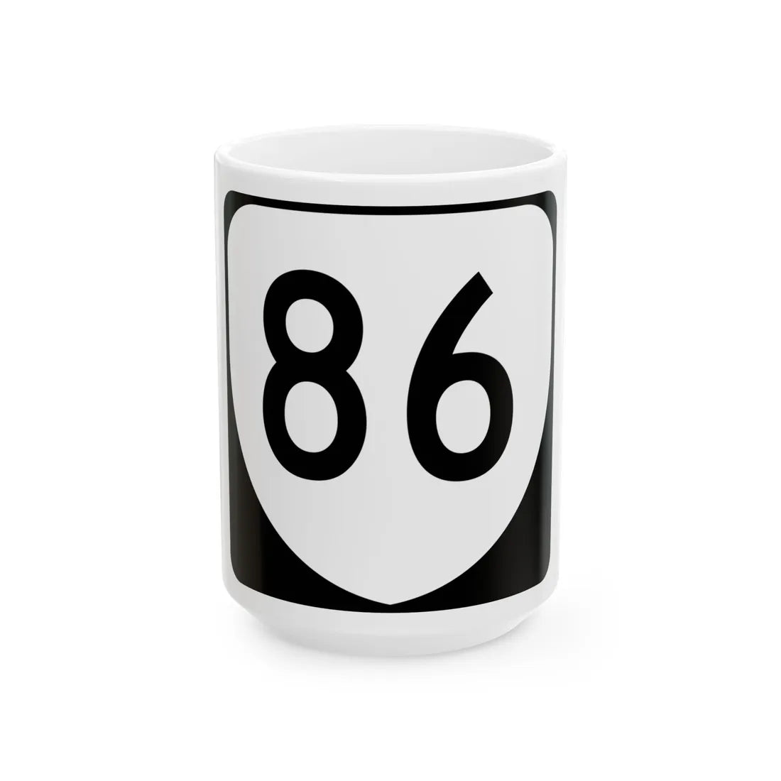 Virginia 86 (Virginia) (Road Sign) White Coffee Mug 15oz - Go Mug Yourself