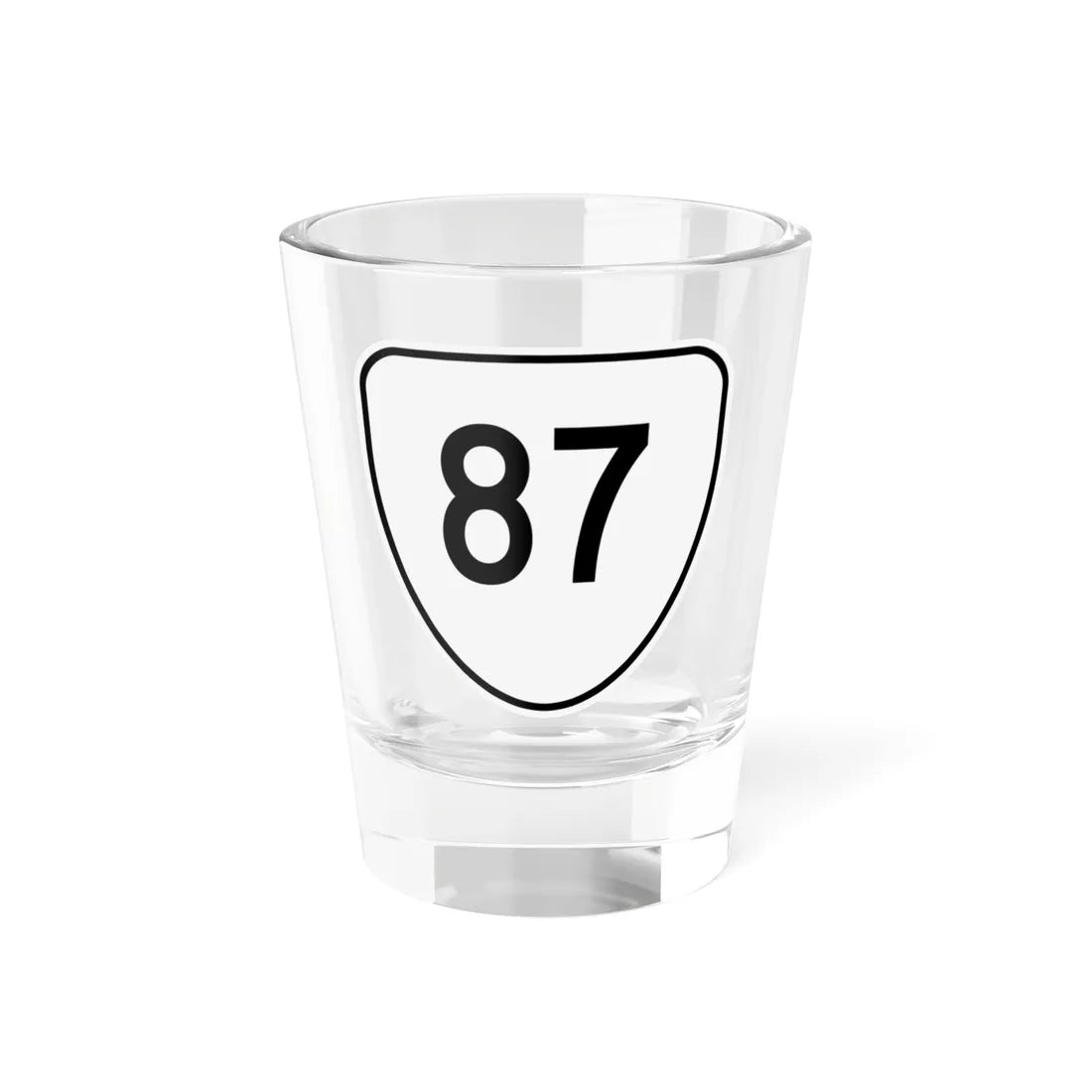 Virginia 87 1956 (Virginia) (Road Sign) Shot Glass 1.5oz 1.5oz - Go Mug Yourself