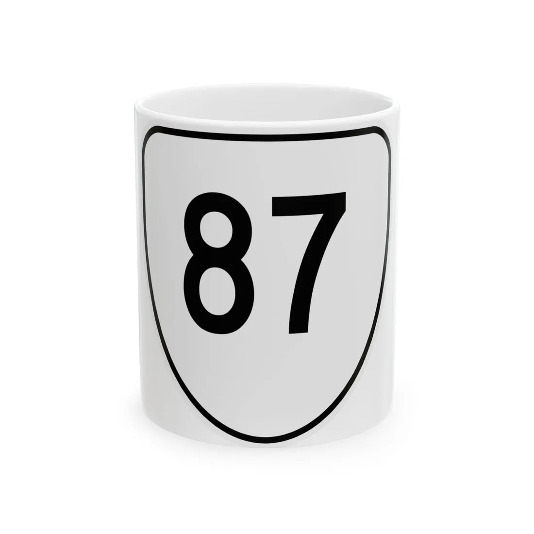 Virginia 87 1956 (Virginia) (Road Sign) White Coffee Mug 11oz - Go Mug Yourself