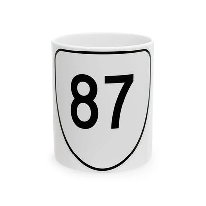 Virginia 87 1956 (Virginia) (Road Sign) White Coffee Mug 11oz - Go Mug Yourself