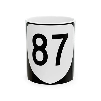 Virginia 87 (Virginia) (Road Sign) White Coffee Mug 11oz - Go Mug Yourself