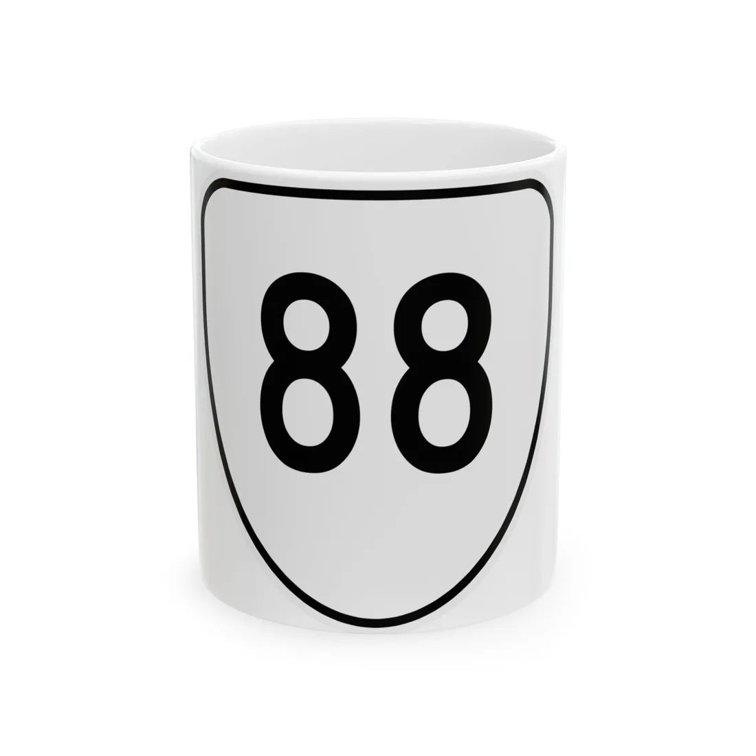 Virginia 88 1956 (Virginia) (Road Sign) White Coffee Mug 11oz - Go Mug Yourself