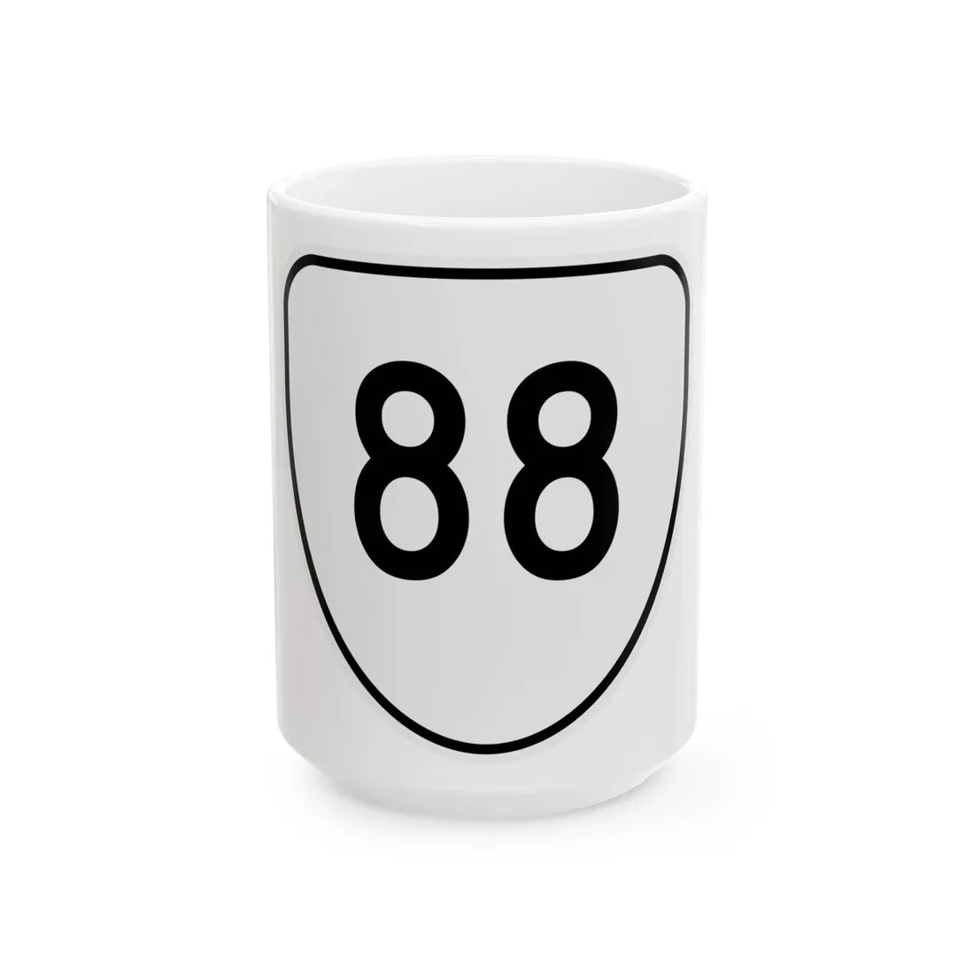 Virginia 88 1956 (Virginia) (Road Sign) White Coffee Mug 15oz - Go Mug Yourself