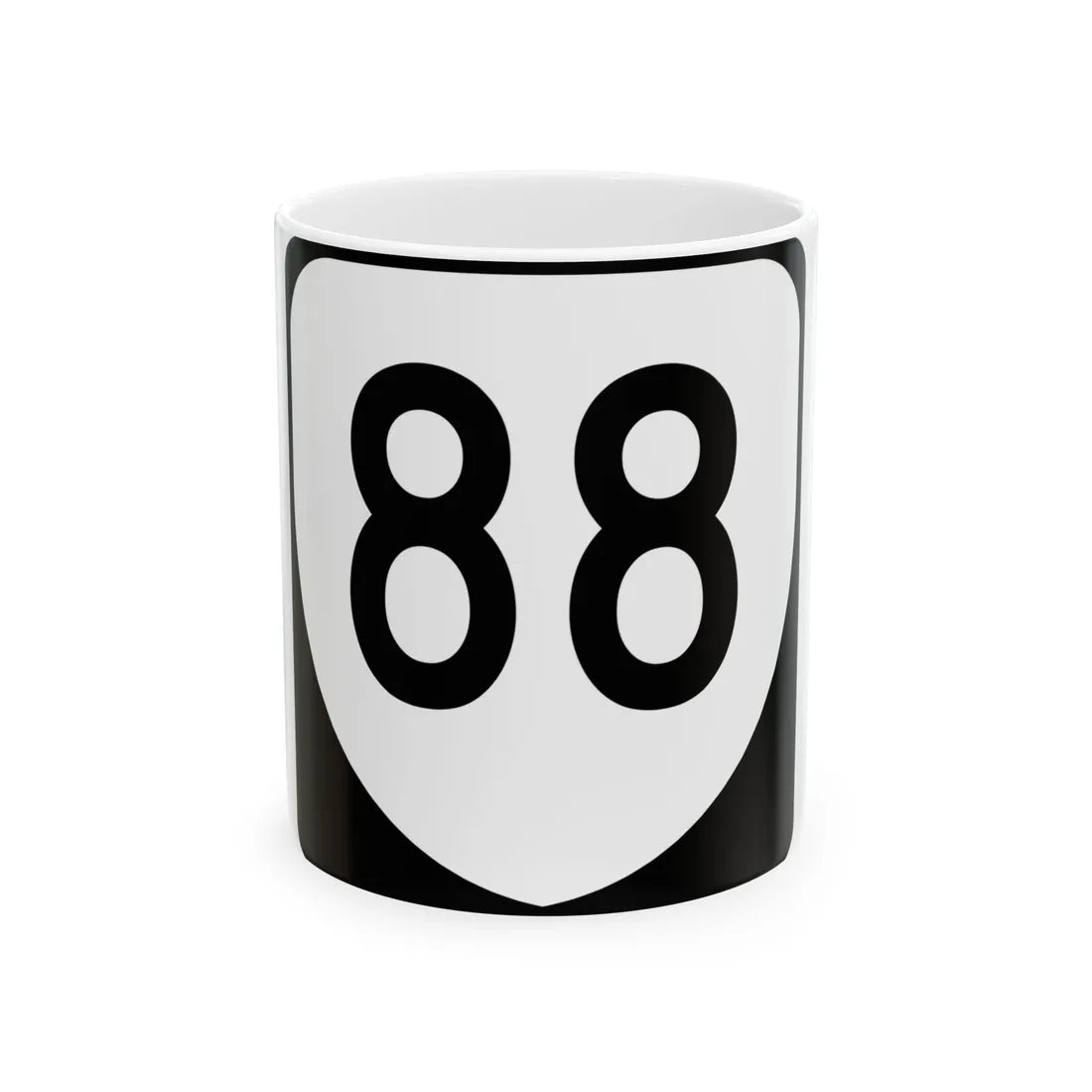 Virginia 88 (Virginia) (Road Sign) White Coffee Mug 11oz - Go Mug Yourself