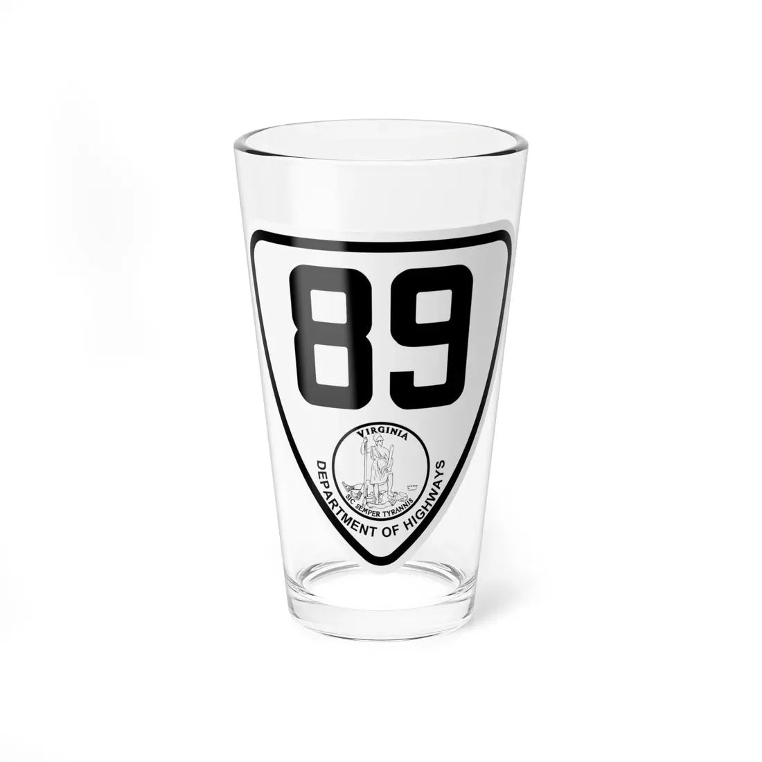 Virginia 89 1924 (Virginia) (Road Sign) Pint Glass 16oz 16oz - Go Mug Yourself