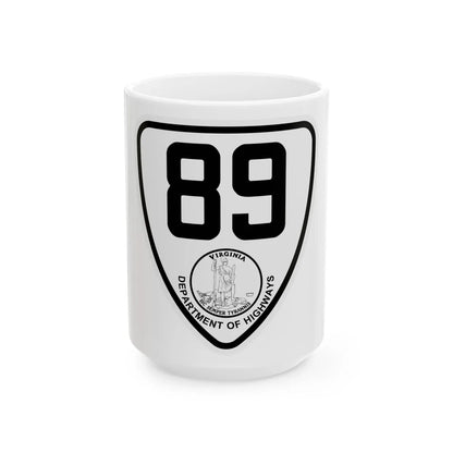 Virginia 89 1924 (Virginia) (Road Sign) White Coffee Mug 15oz - Go Mug Yourself