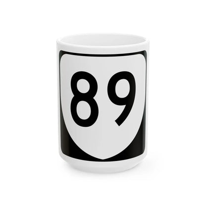 Virginia 89 (Virginia) (Road Sign) White Coffee Mug 15oz - Go Mug Yourself