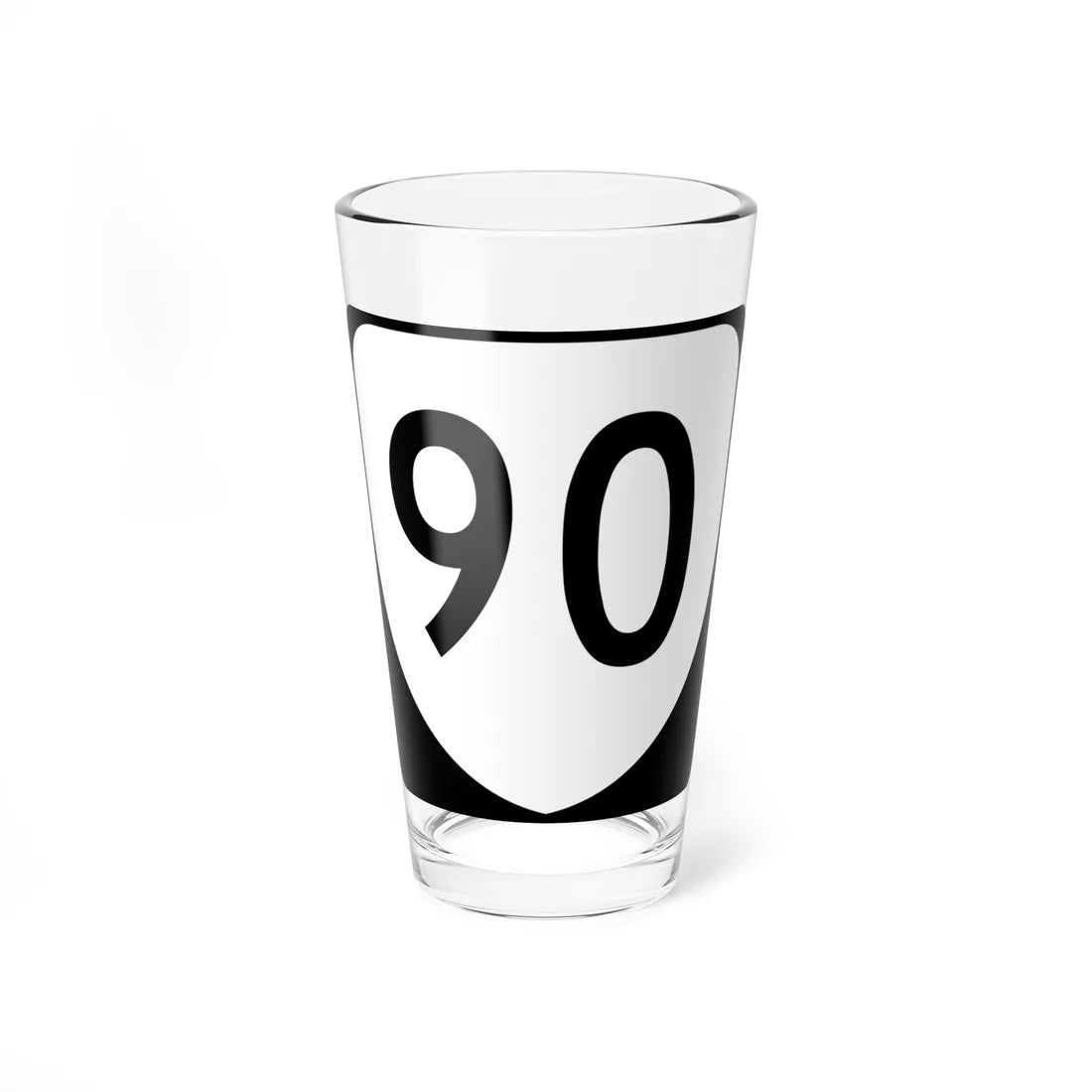 Virginia 90 (Virginia) (Road Sign) Pint Glss 16oz 16oz - Go Mug Yourself