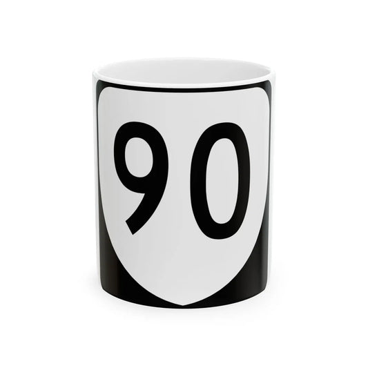 Virginia 90 (Virginia) (Road Sign) White Coffee Mug 11oz - Go Mug Yourself