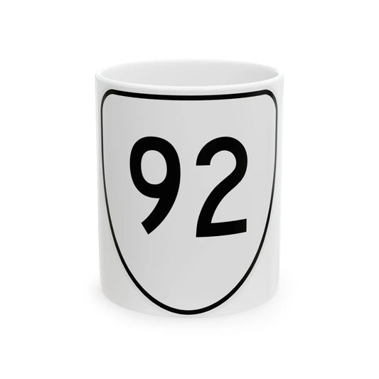 Virginia 92 1956 (Virginia) (Road Sign) White Coffee Mug 11oz - Go Mug Yourself