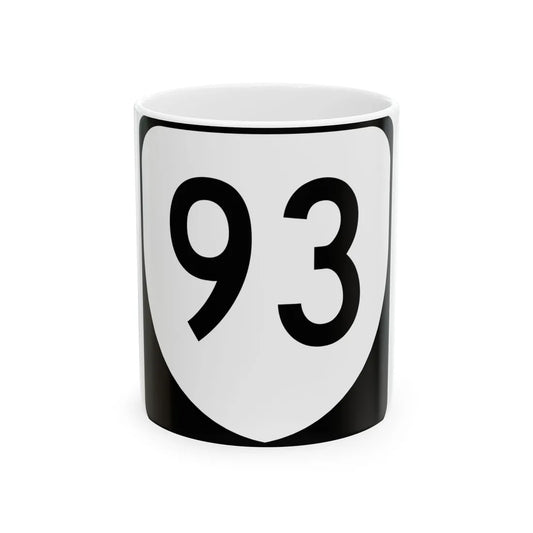 Virginia 93 (Virginia) (Road Sign) White Coffee Mug 11oz - Go Mug Yourself