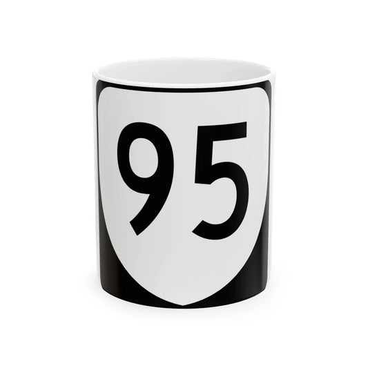 Virginia 95 (Virginia) (Road Sign) White Coffee Mug 11oz - Go Mug Yourself