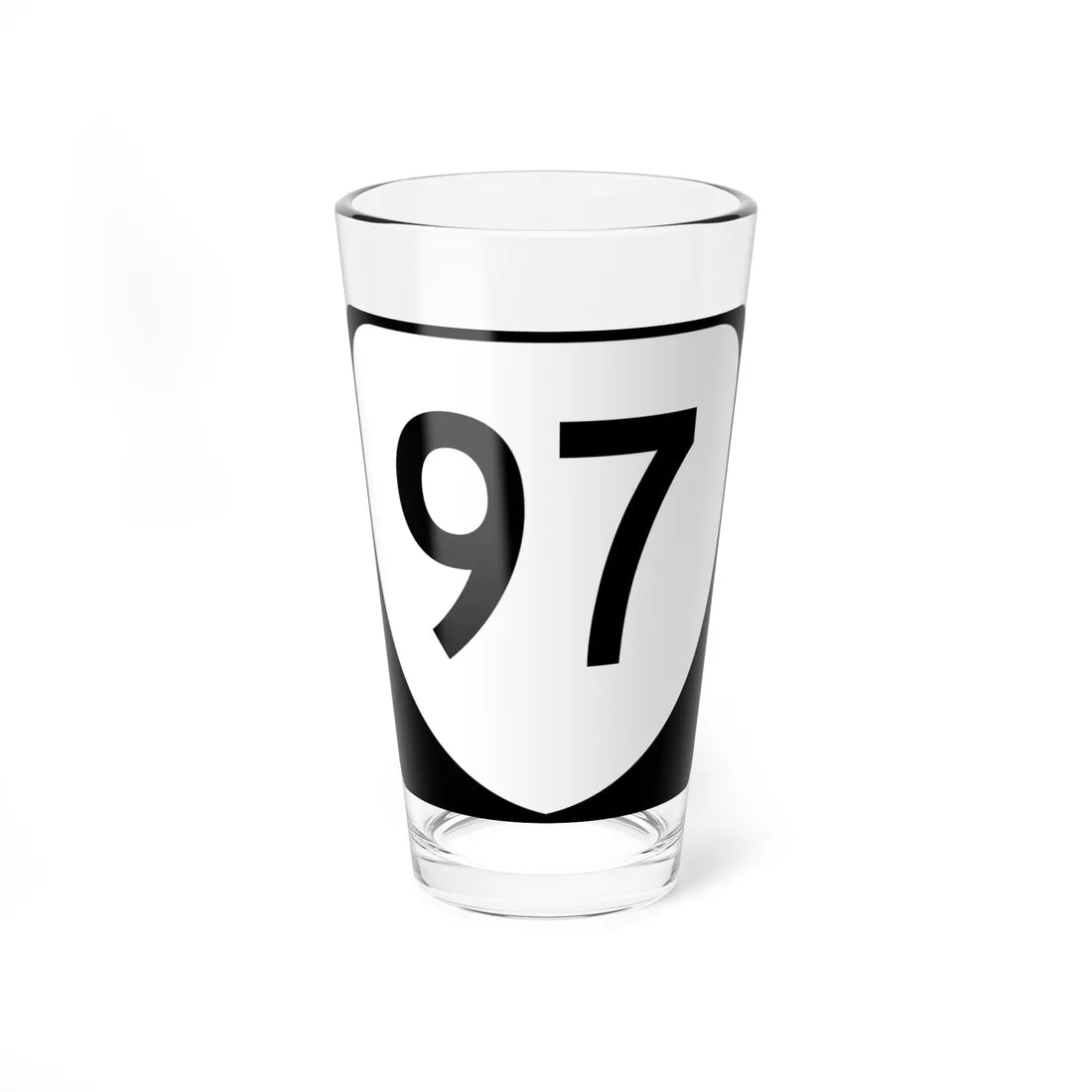 Virginia 97 (Virginia) (Road Sign) Pint Glss 16oz 16oz - Go Mug Yourself