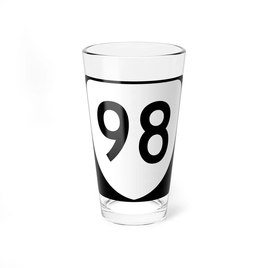 Virginia 98 (Virginia) (Road Sign) Pint Glss 16oz 16oz - Go Mug Yourself