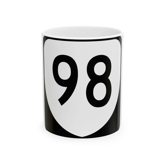 Virginia 98 (Virginia) (Road Sign) White Coffee Mug 11oz - Go Mug Yourself