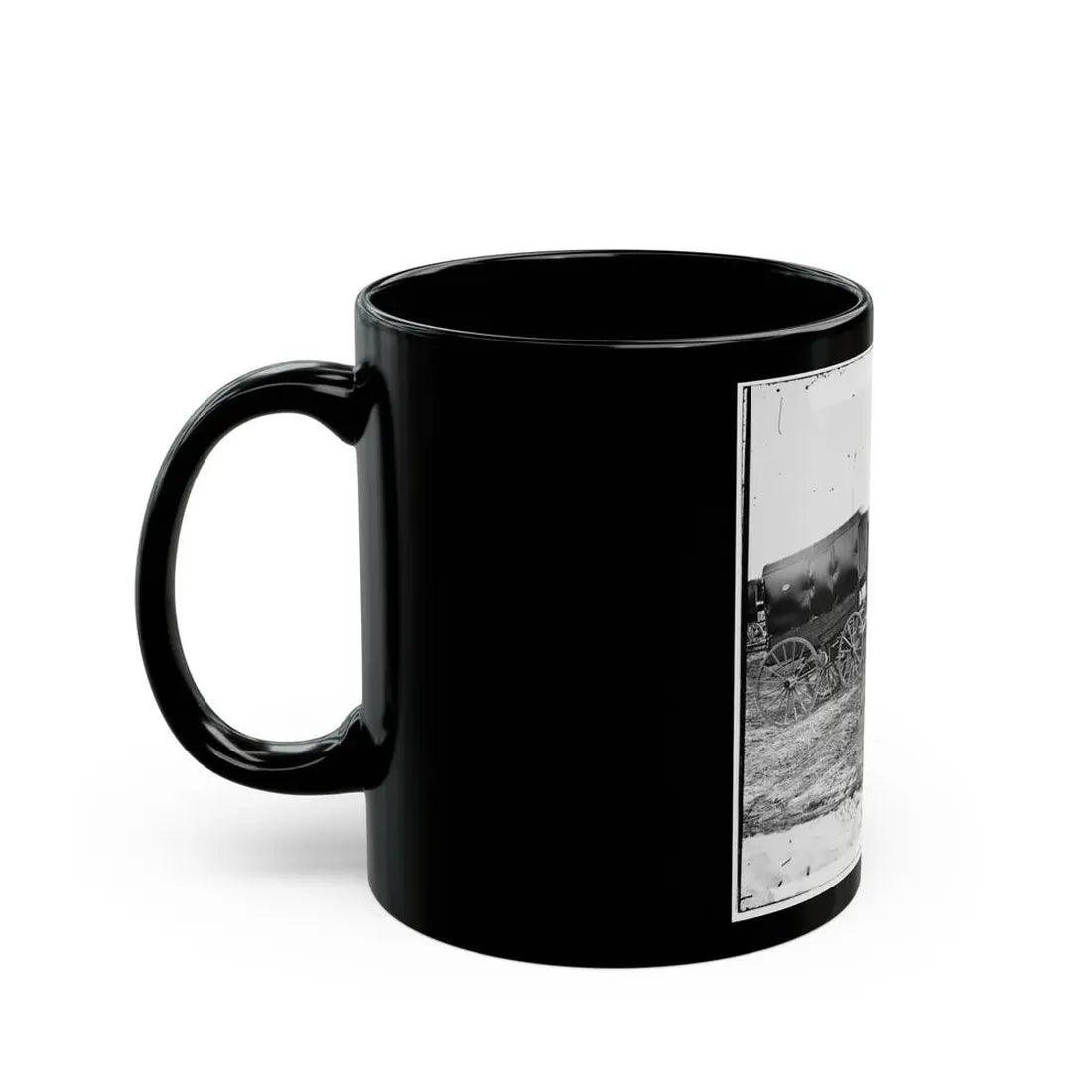 Virginia, City Point. Park Of Army Wagons (U.S. Civil War) Black Coffee Mug - Go Mug Yourself