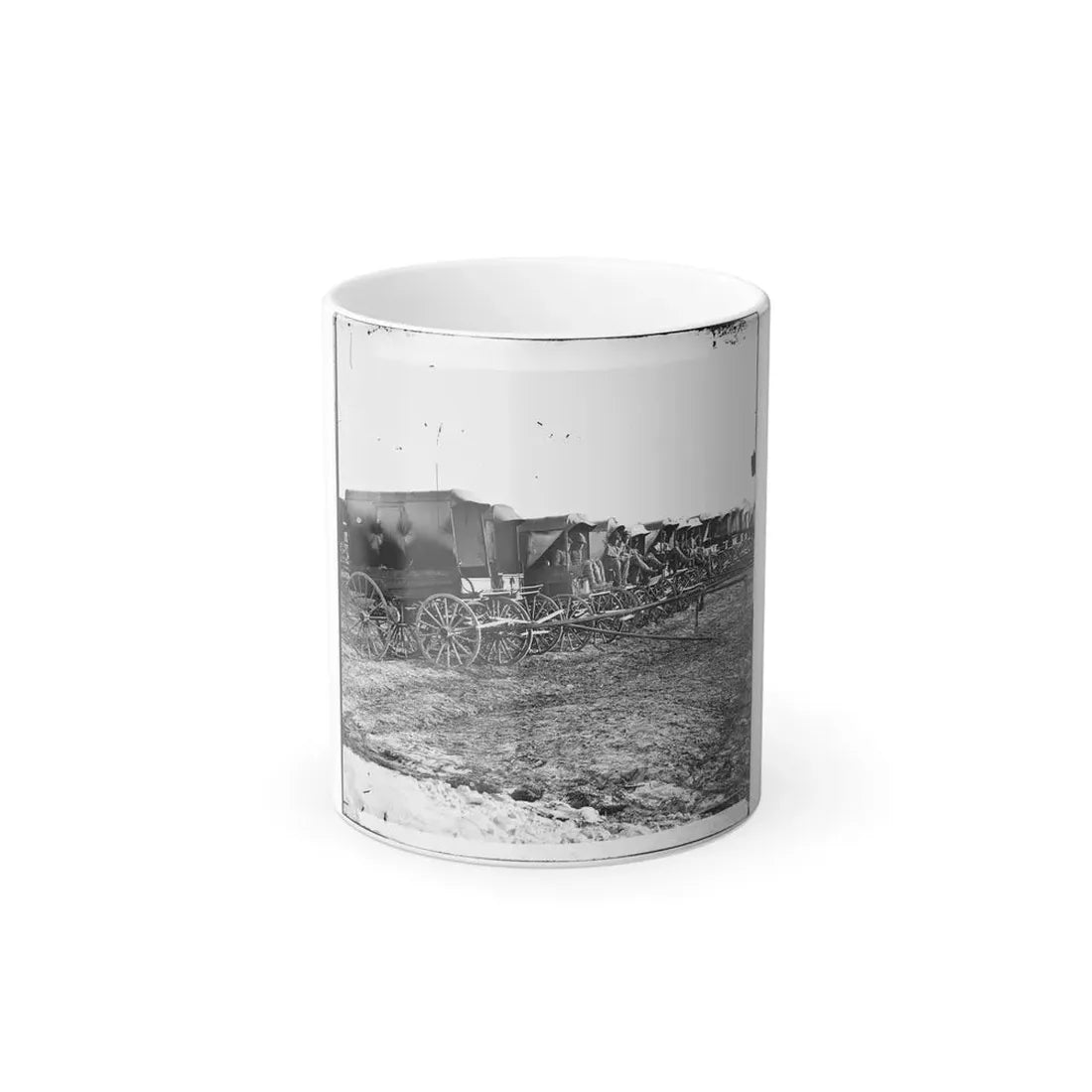 Virginia, City Point. Park of Army Wagons (U.S. Civil War) Color Changing Coffee Mug 11oz Default Title 11oz - Go Mug Yourself