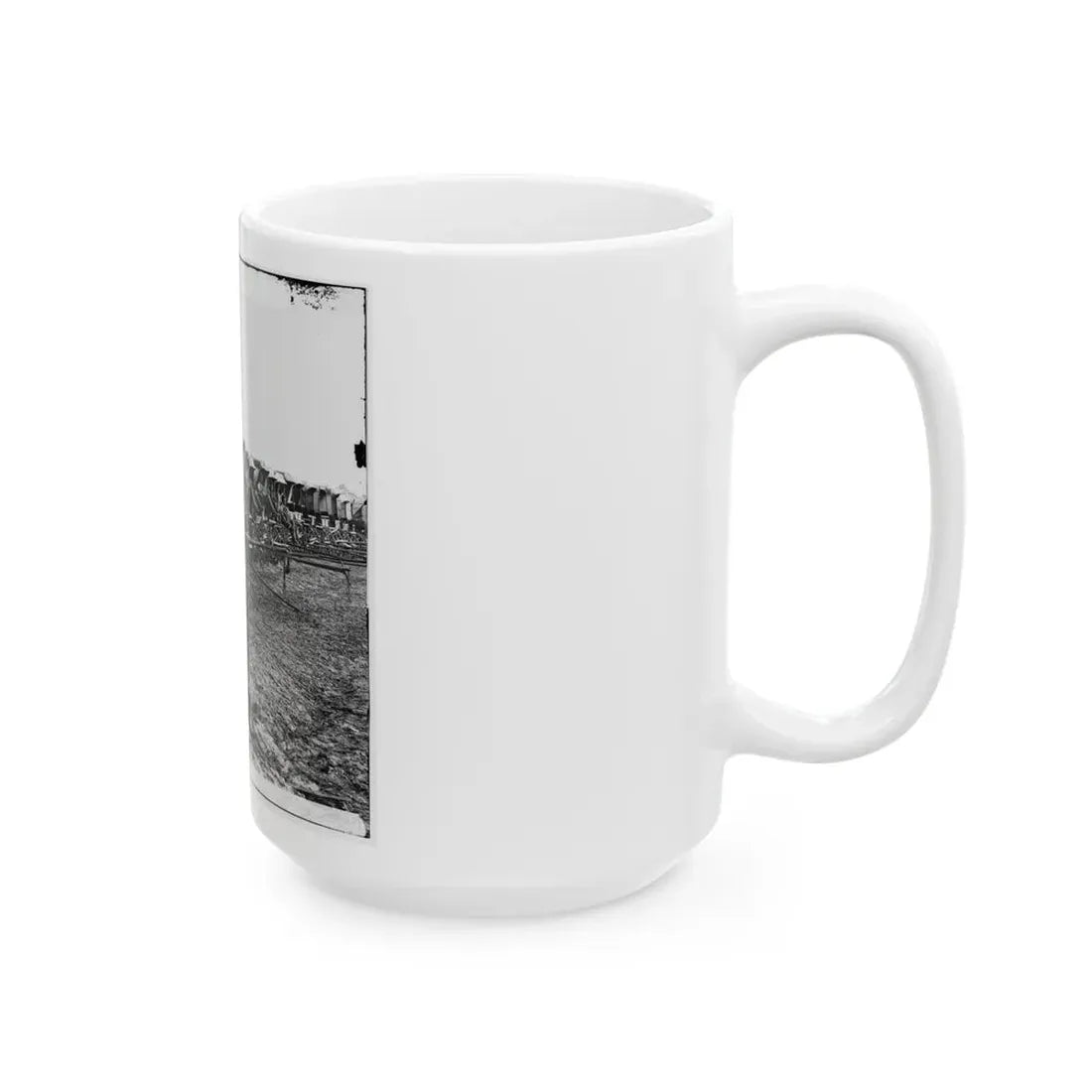 Virginia, City Point. Park Of Army Wagons (U.S. Civil War) White Coffee Mug - Go Mug Yourself