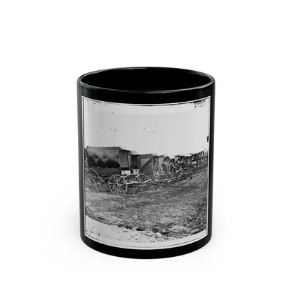 Virginia, City Point. Park Of Army Wagons (U.S. Civil War) Black Coffee Mug-11oz-Go Mug Yourself