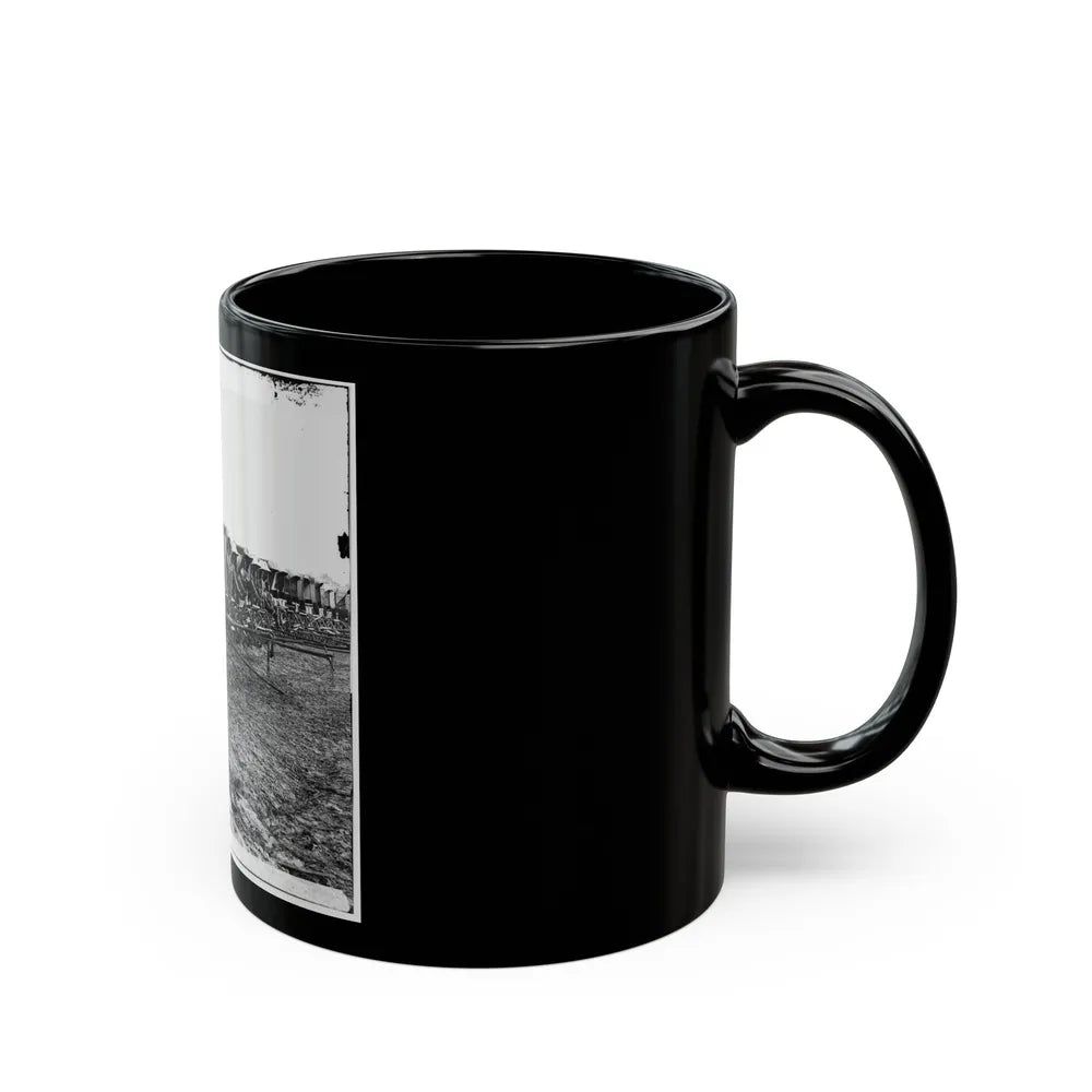 Virginia, City Point. Park Of Army Wagons (U.S. Civil War) Black Coffee Mug-Go Mug Yourself