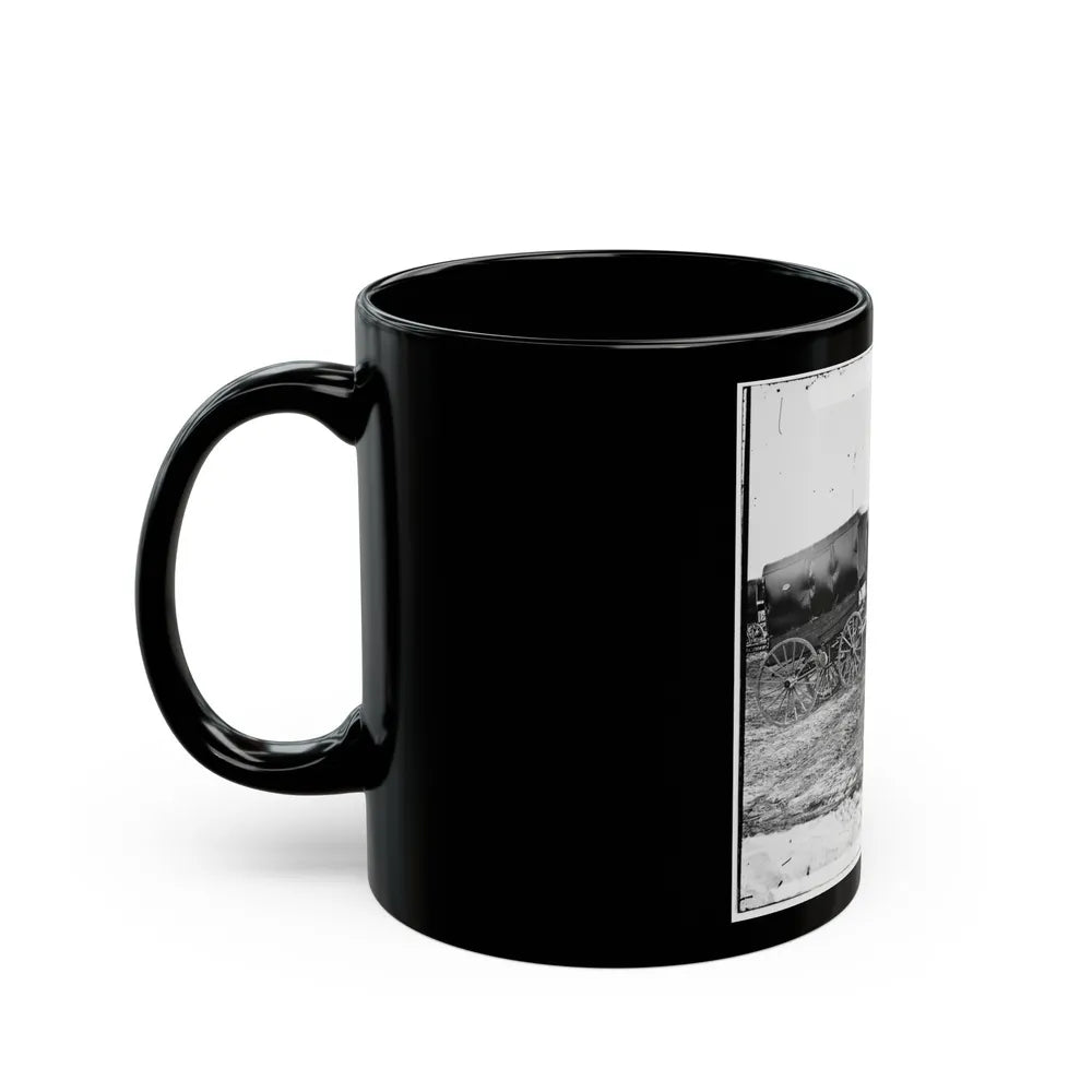 Virginia, City Point. Park Of Army Wagons (U.S. Civil War) Black Coffee Mug-Go Mug Yourself