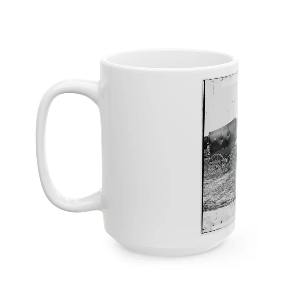 Virginia, City Point. Park Of Army Wagons (U.S. Civil War) White Coffee Mug-Go Mug Yourself