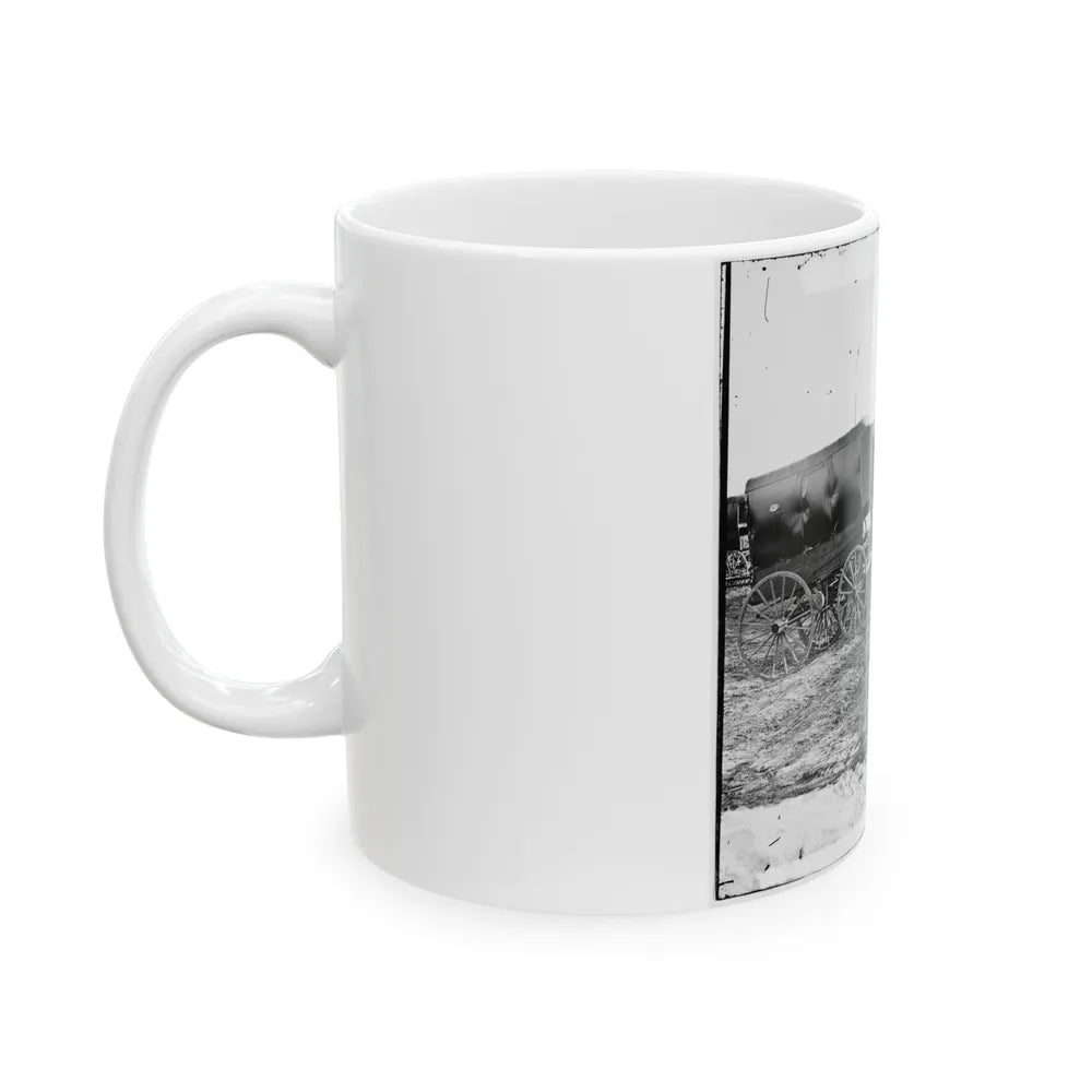 Virginia, City Point. Park Of Army Wagons (U.S. Civil War) White Coffee Mug-Go Mug Yourself