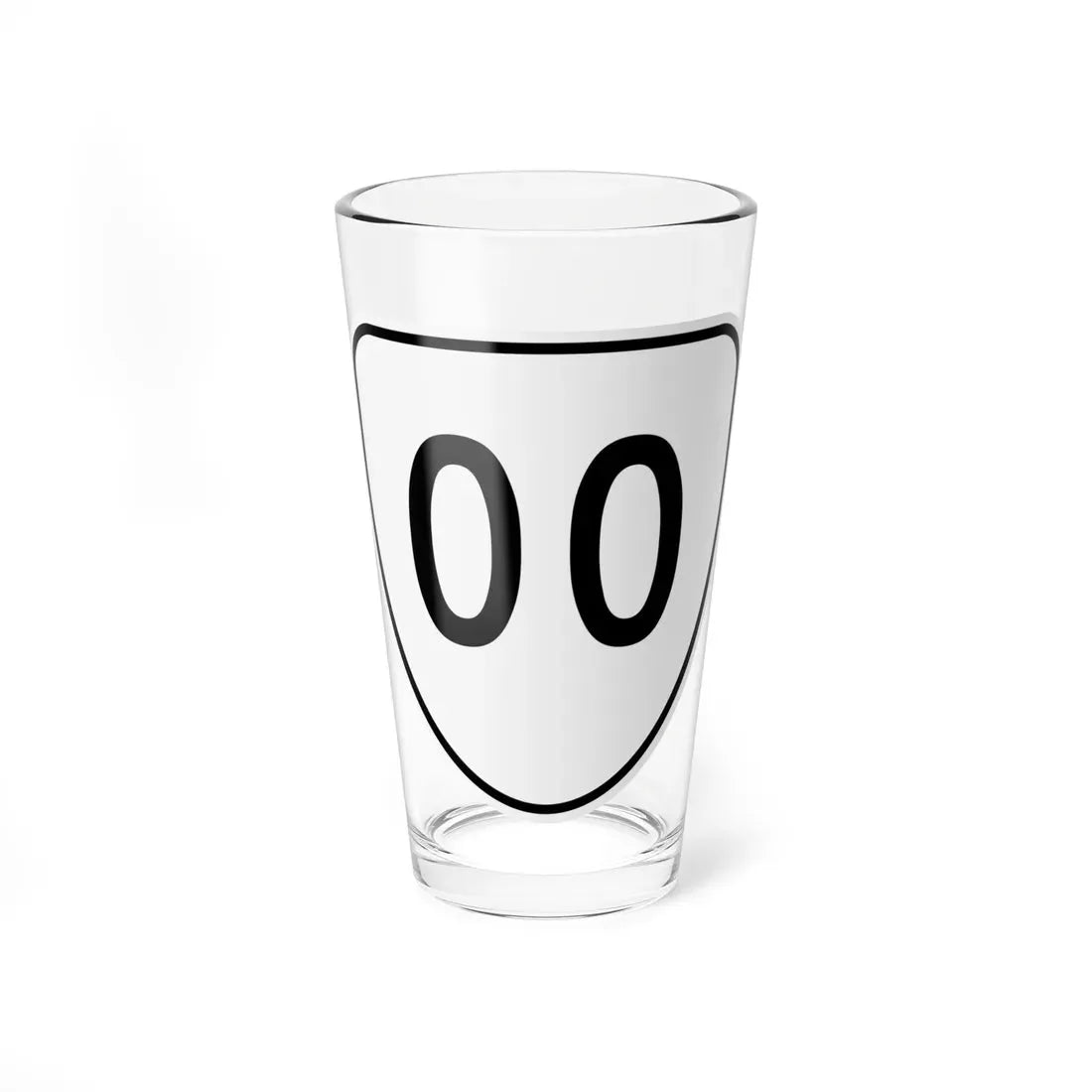 Virginia cutout template (Virginia) (Road Sign) Pint Glass 16oz 16oz - Go Mug Yourself