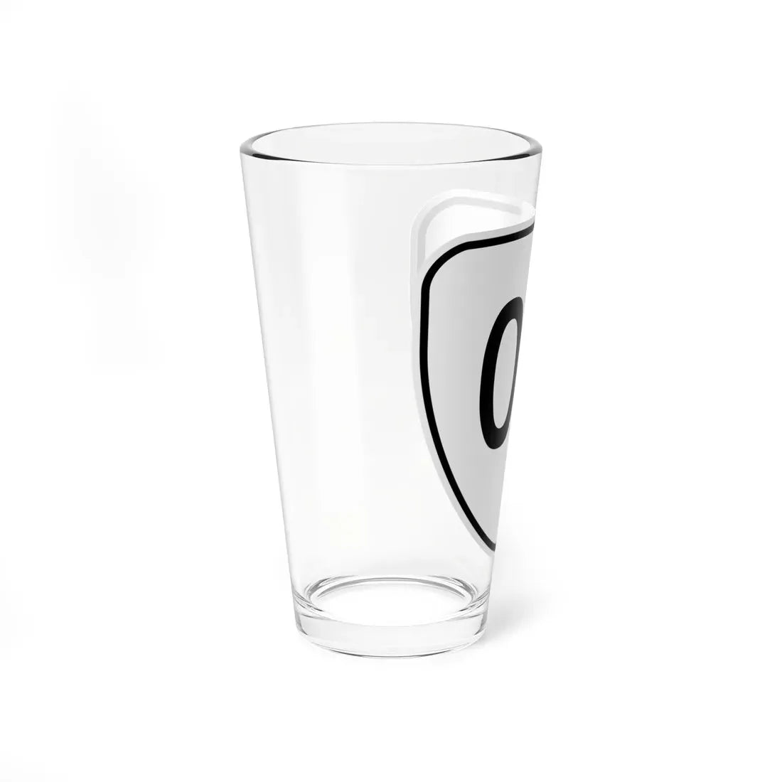 Virginia cutout template (Virginia) (Road Sign) Pint Glass 16oz - Go Mug Yourself