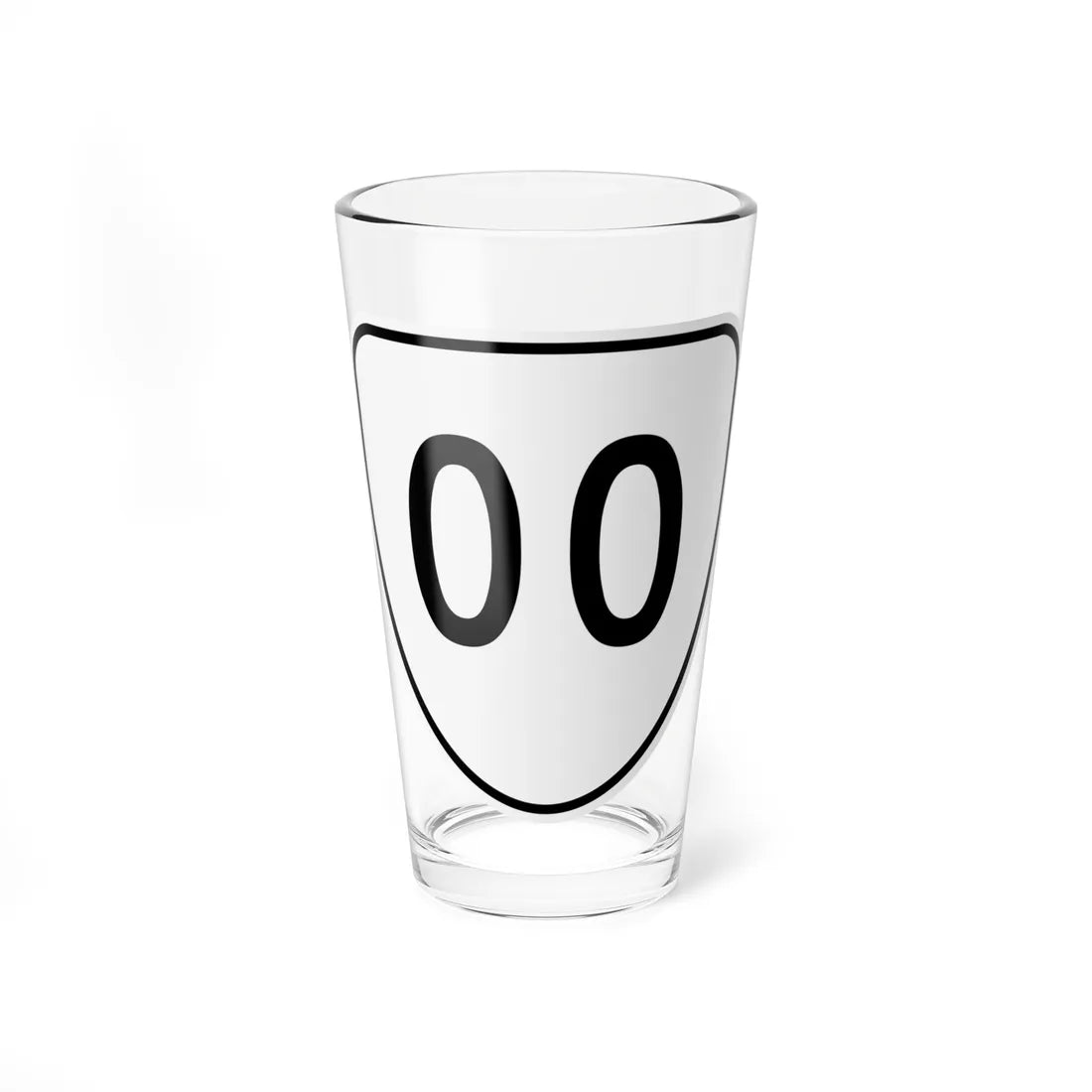 Virginia cutout template (Virginia) (Road Sign) Pint Glss 16oz 16oz - Go Mug Yourself